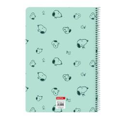 Libreta Snoopy Groovy Verde A4 80 Hojas