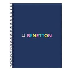 Libreta Benetton Cool Azul marino A4 120 Hojas