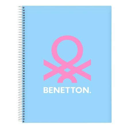 Libreta Benetton Spring Azul cielo A4 120 Hojas