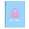 Libreta Benetton Spring Azul cielo A4 120 Hojas