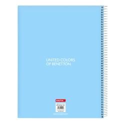 Libreta Benetton Spring Azul cielo A4 120 Hojas