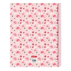 Libreta Vicky Martín Berrocal In bloom Rosa A4 120 Hojas