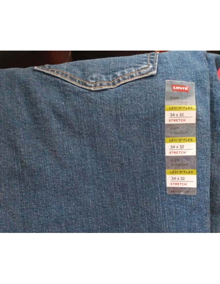 Pantalon Vaquero Levi's 514 Stretch 34W/32L AZUL