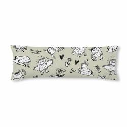 Funda de almohada Decolores Monstre Beige 45 x 125 cm