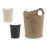 Capazo de Plástico Multiusos Rattan Blanco Marrón Negro 15 L (35 x 28 x 28 cm)