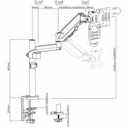 Soporte de Mesa para Pantalla V7 DM1TA-1E            