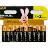 Pilas Alcalinas DURACELL Plus 1,5 V LR06 (12 Unidades)