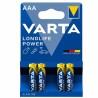 Pilas Varta AAA LR03    4UD 1,5 V (10 Unidades)