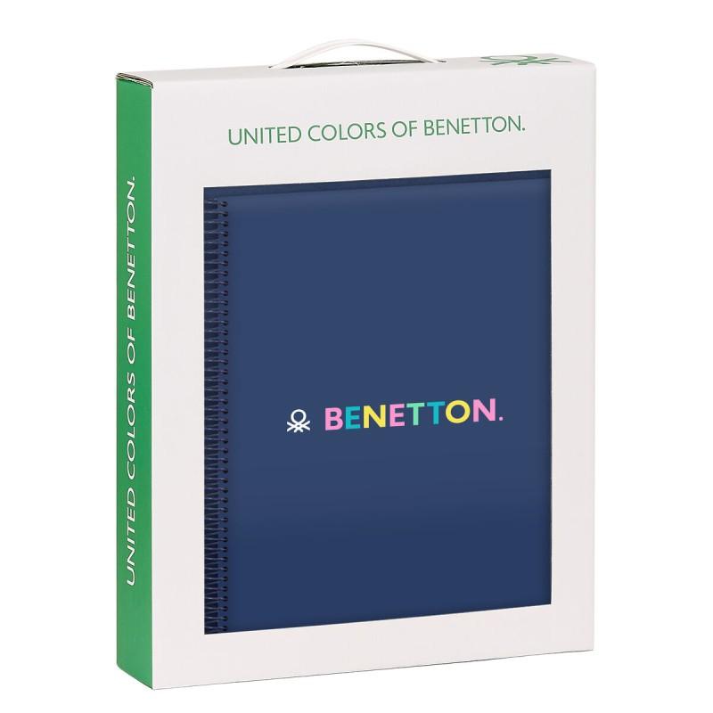 Set de Papelería Benetton Cool Azul marino 2 Piezas