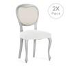 Funda para Silla Eysa BRONX Blanco 50 x 5 x 50 cm 2 Unidades