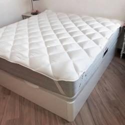 Protector de colchón Naturals Blanco Cama de 105 (105 x 190/200 cm)