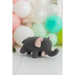 Peluche Crochetts Bebe Marrón Elefante 27 x 13 x 11 cm