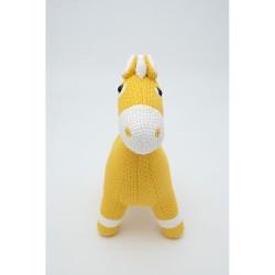 Peluche Crochetts AMIGURUMIS MINI Amarillo Caballo 38 x 42 x 18 cm