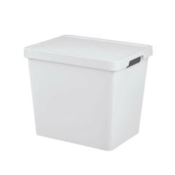 Caja de Almacenaje con Tapa Tontarelli Maya Blanco 23,9 L 36 x 28 x 31,1 cm