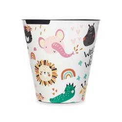 Papelera Multicolor Plástico Animales 10 L