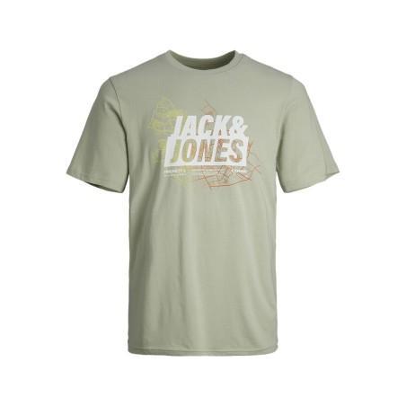 Camiseta de Manga Corta Hombre Jack & Jones JCOMAP SUMMER 12257908 Verde