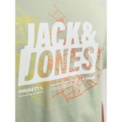 Camiseta de Manga Corta Hombre Jack & Jones JCOMAP SUMMER 12257908 Verde