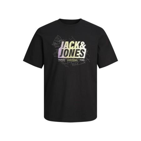 Camiseta de Manga Corta Hombre Jack & Jones JCOMAP SUMMER 12257908 Negro