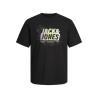 Camiseta de Manga Corta Hombre Jack & Jones JCOMAP SUMMER 12257908 Negro