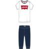 Conjunto Deportivo para Bebé TWILL JOGGER Levi's 6EA924-001  Blanco