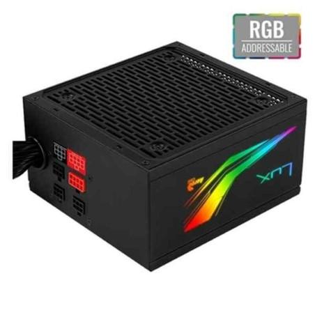 Fuente de Alimentación Aerocool LUX RGB 550M ATX 550 W 80 Plus Bronze LED RGB