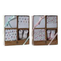 Set de Regalo para Bebé DKD Home Decor 8424001779185 0-6 Meses 24 x 28 x 7 cm