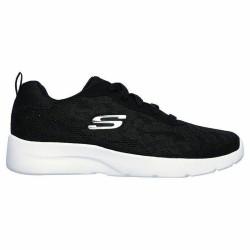 Zapatillas Deportivas Mujer Skechers Floral Mesh Lace Up Negro