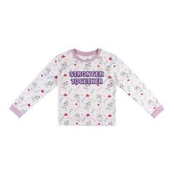 Pijama Infantil Frozen Beige