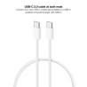 Cable USB NANOCABLE 10.01.6001-CO Blanco 1 m