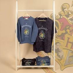 Camiseta de Manga Larga Niño Harry Potter Gris Gris oscuro