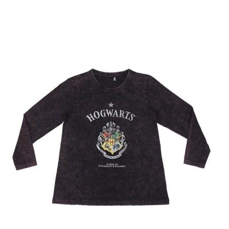 Camiseta de Manga Larga Niño Harry Potter Gris Gris oscuro