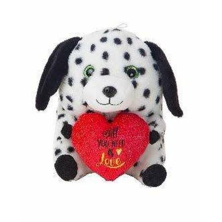 Peluche Creaciones Llopis Perro Corazón 28 cm Dálmata