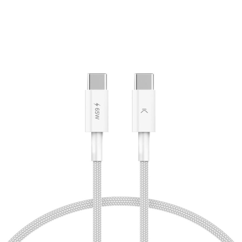 Cable USB KSIX Blanco 1 m