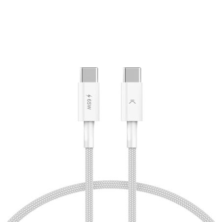 Cable USB KSIX Blanco 1 m