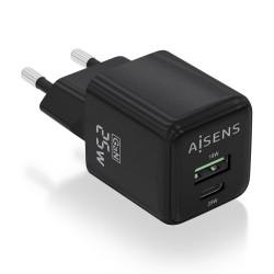 Cargador de Pared Aisens ASCH-25W2P015-BK Negro 25 W (1 unidad)