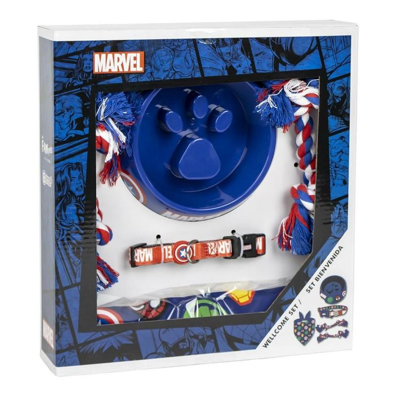 Set de Regalo de Bienvenida para Perros The Avengers Azul 5 Piezas