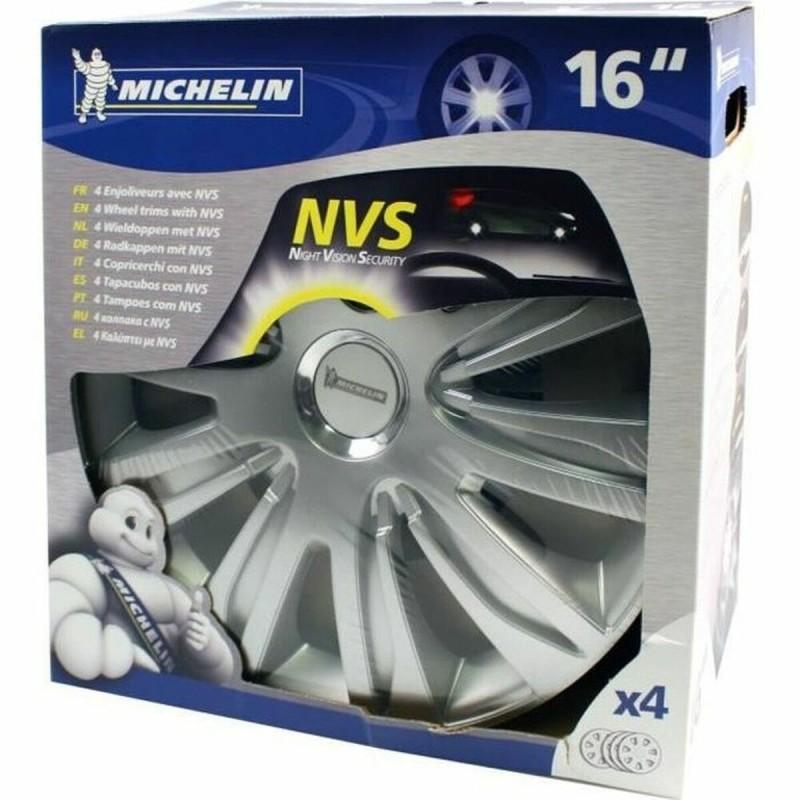 Tapacubos Michelin Gris Plateado 16" 4 Piezas