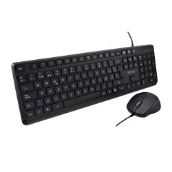 Teclado y Ratón V7 CKU350ES Negro Qwerty Español