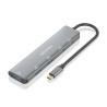 Hub USB Aisens A109-0857 Gris (1 unidad)