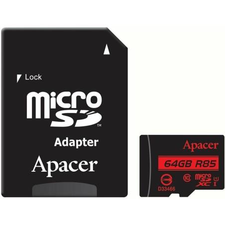 Tarjeta de Memoria SD Apacer AP64GMCSX10U5-R 64 GB