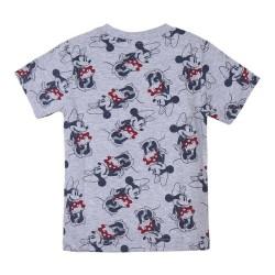 Camiseta de Manga Corta Infantil Minnie Mouse Gris