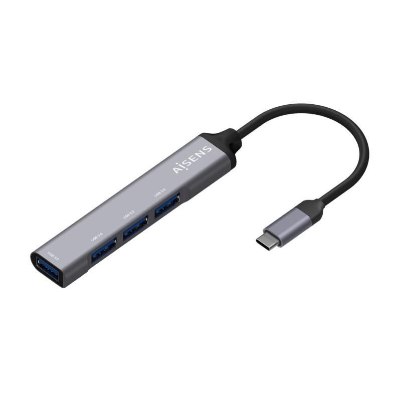 Hub USB Aisens A109-0541 Gris (1 unidad)