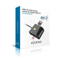 Lector de Tarjetas Aisens ASCR-SN02SD-BK Negro