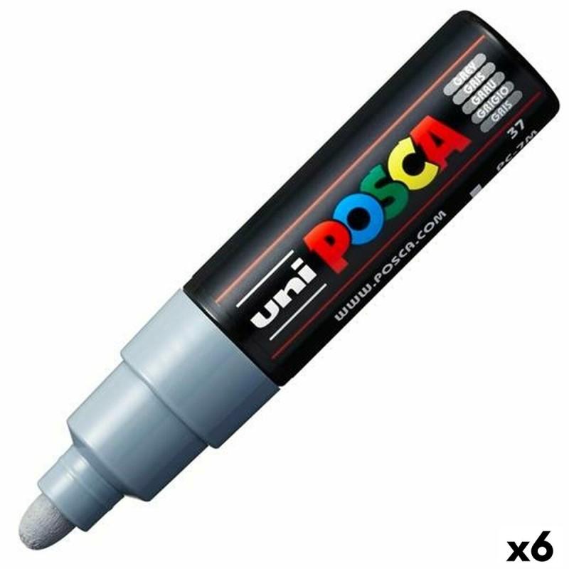 Marcador POSCA PC-7M Gris (6 Unidades)