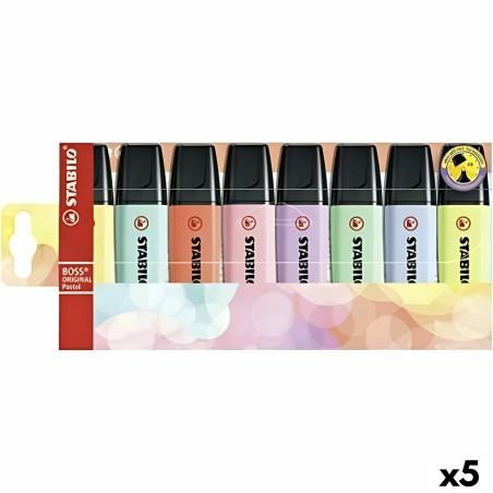 Set de Marcadores Fluorescentes Stabilo Boss Multicolor (5 Unidades)