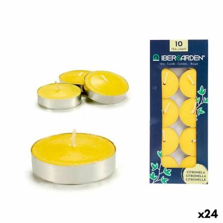 Set de Velas Citronela Amarillo (24 Unidades)