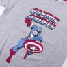 Pijama de Verano Marvel Gris Azul