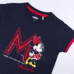 Pijama de Verano Minnie Mouse Azul oscuro Gris