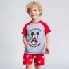 Pijama de Verano Mickey Mouse Rojo Gris