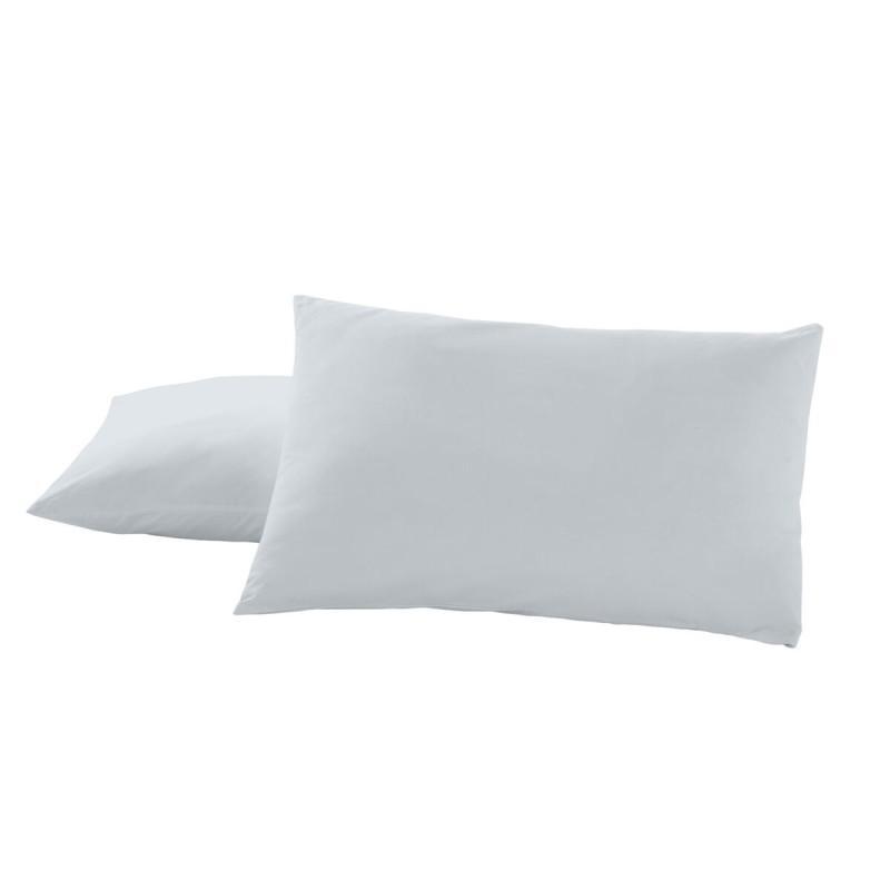 Funda de almohada Alexandra House Living Gris Perla 50 x 80 cm (2 Unidades)